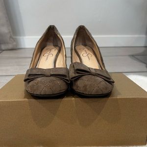 Jessica Simpson suede wedge heel